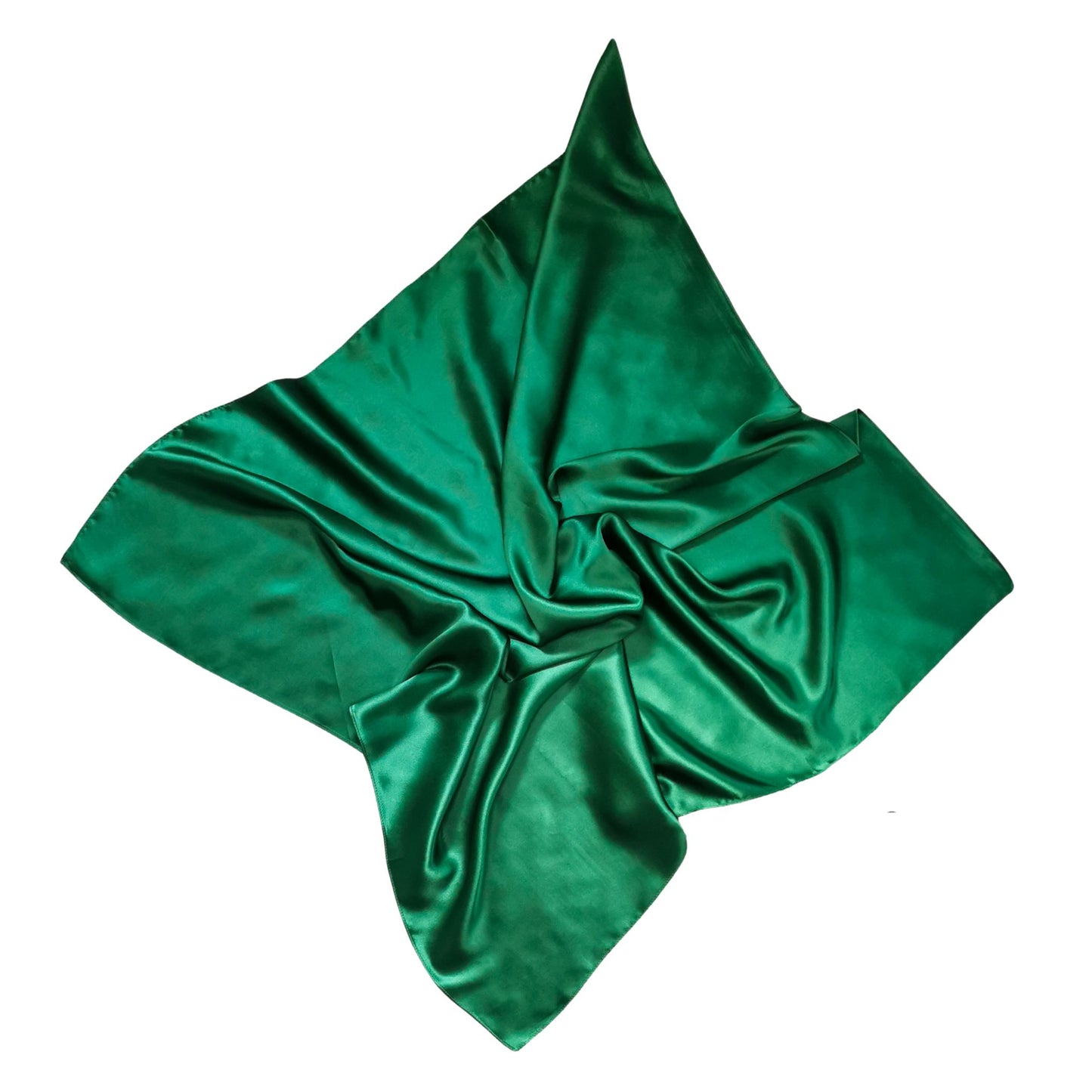 Sleep Well Silk Square Hair Scarf - Bottle green