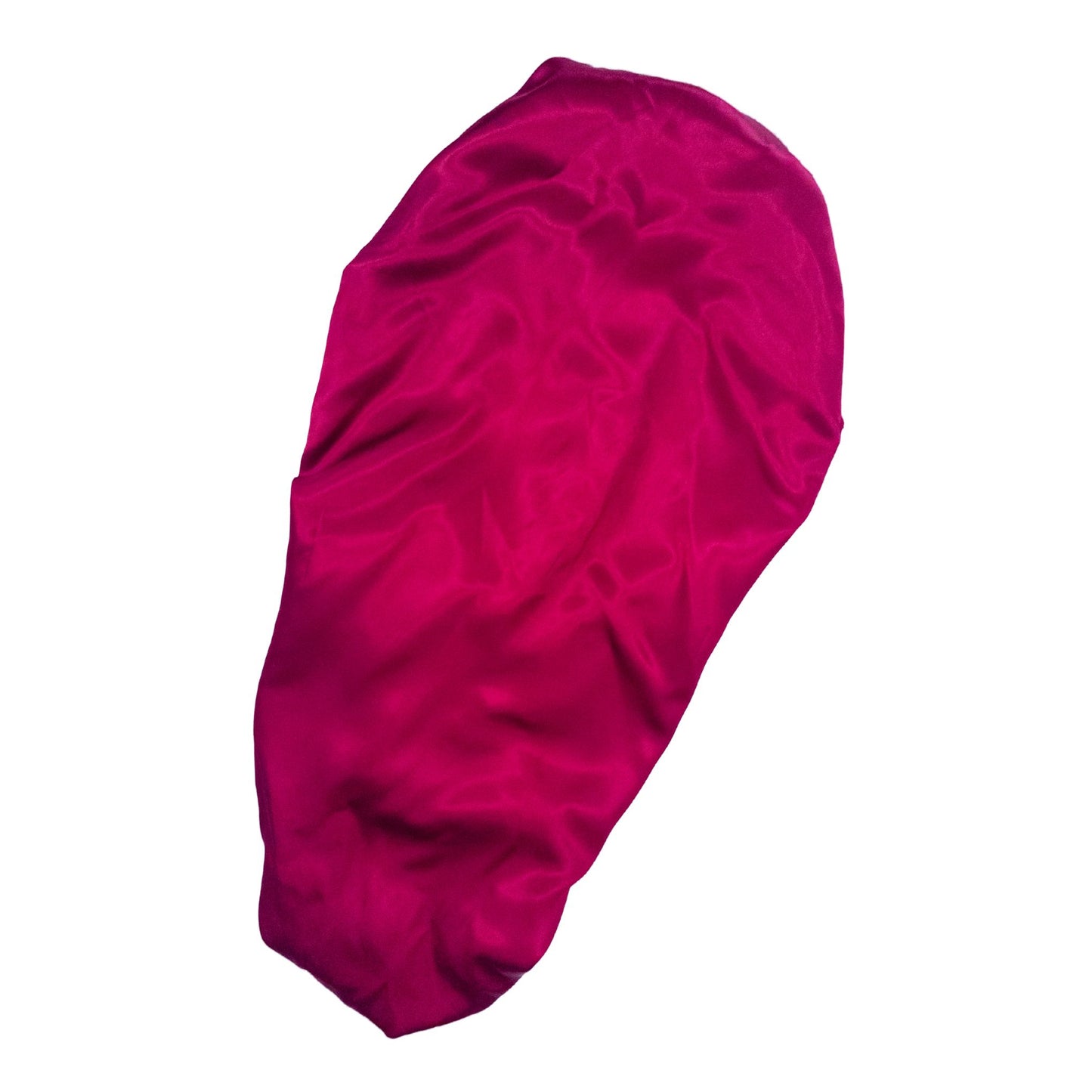 Stay on reversible long satin bonnet - Wine