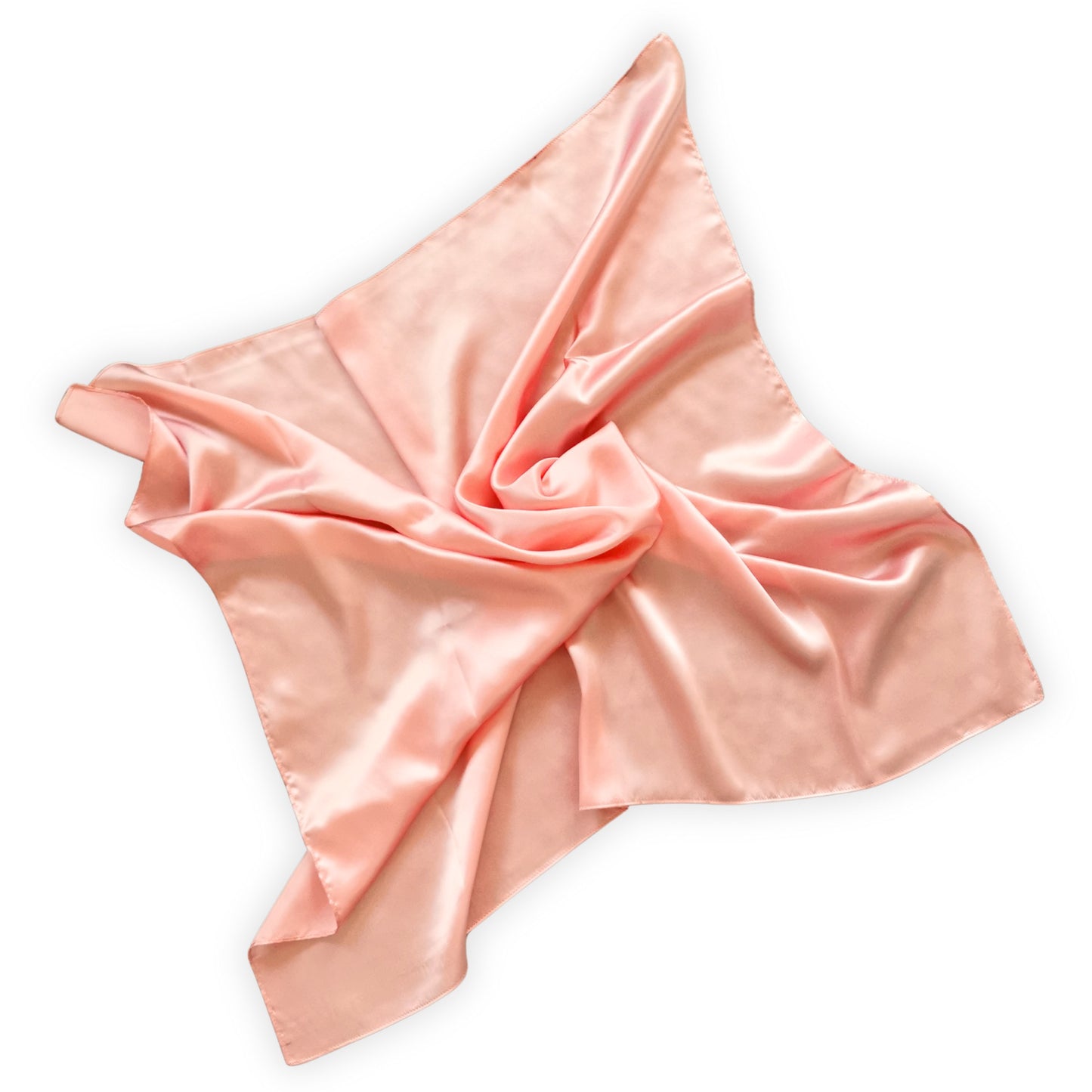 Sleep Well Silk Square Hair Scarf - Rose Gold