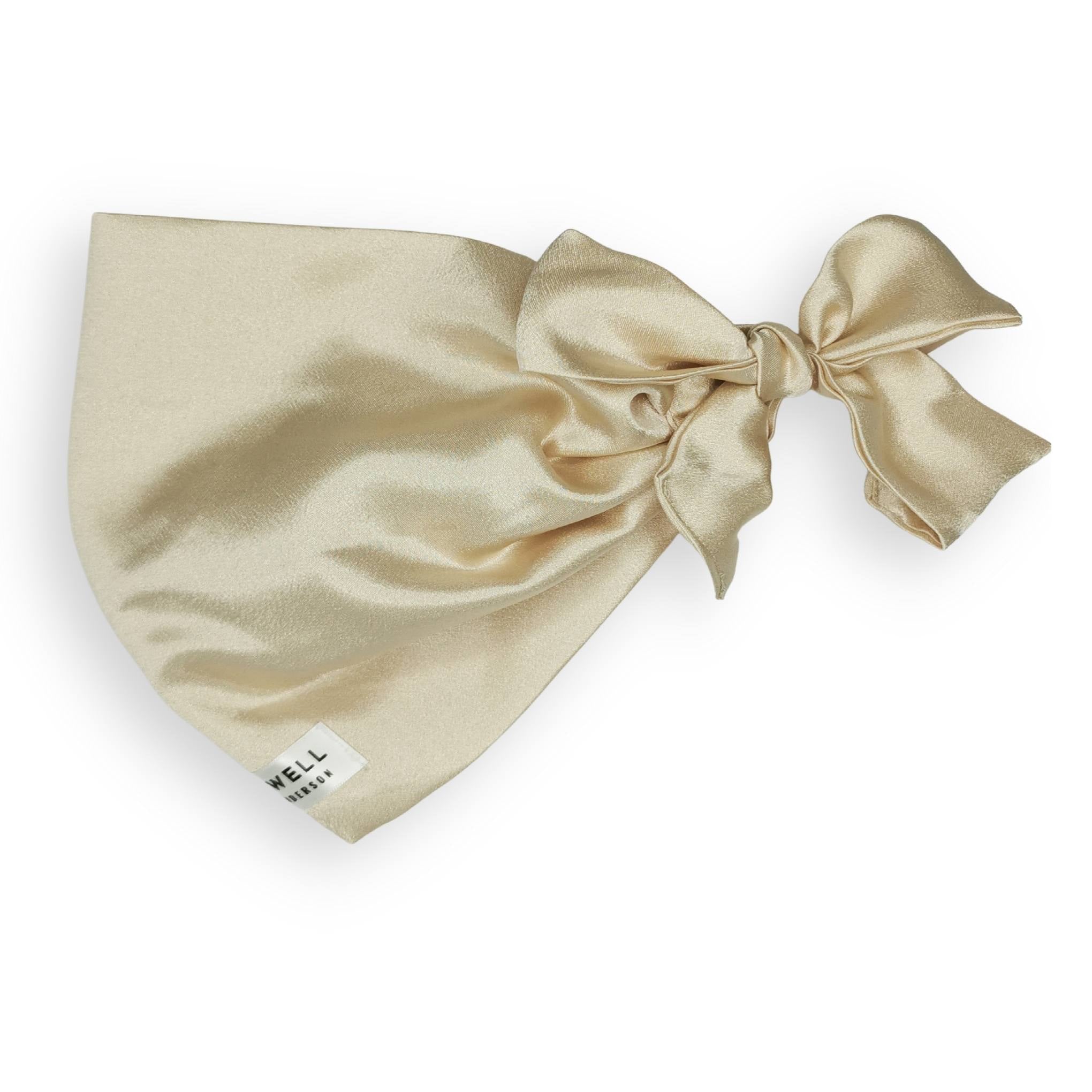 Sleep Well Satin Tie Hair Wrap - Champagne – Hair Wrap Heaven