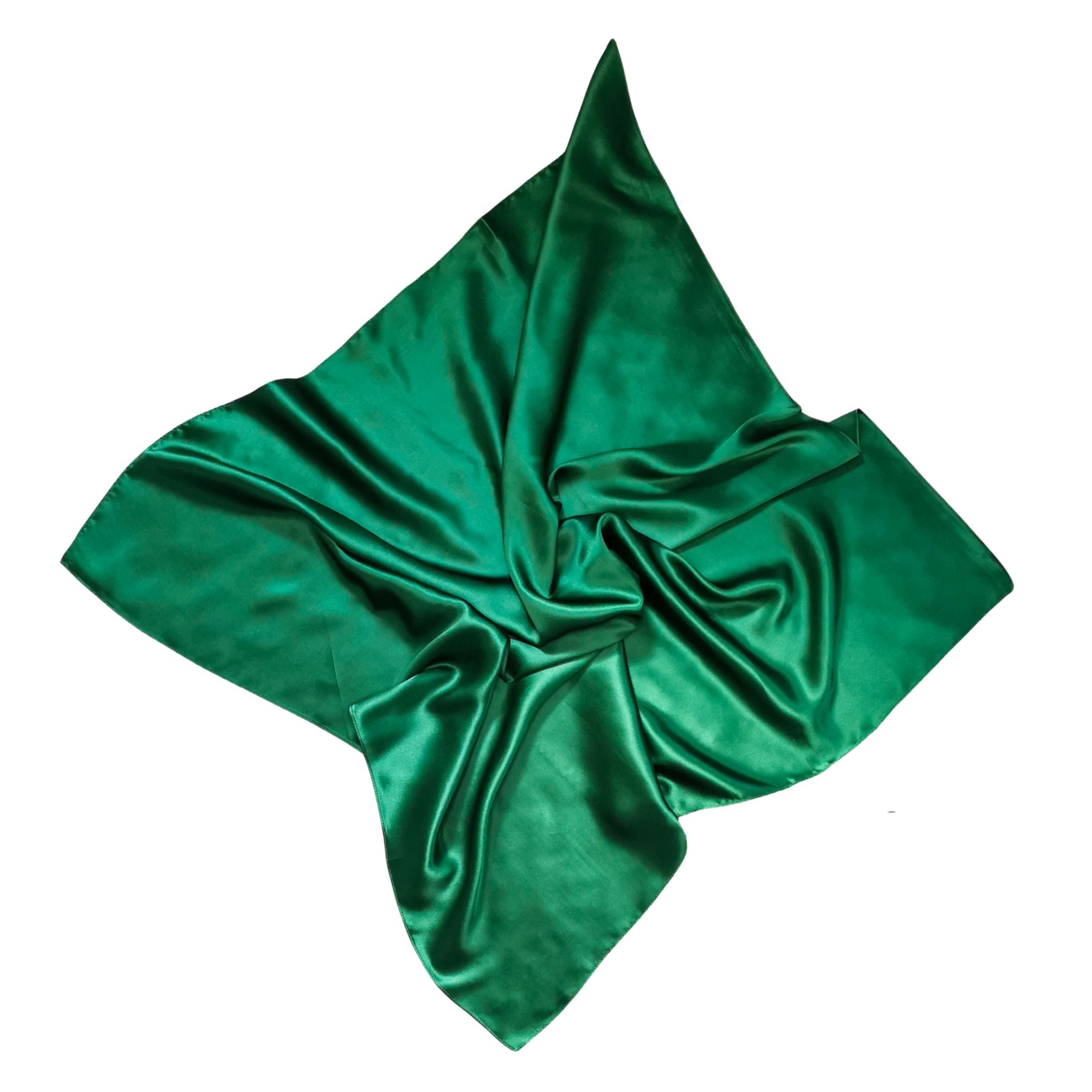 Green silk clearance head scarf