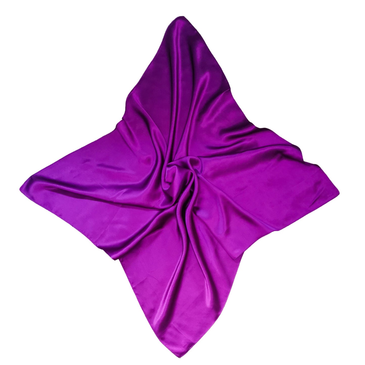 Sleep Well Silk Square Hair Scarf - Purple