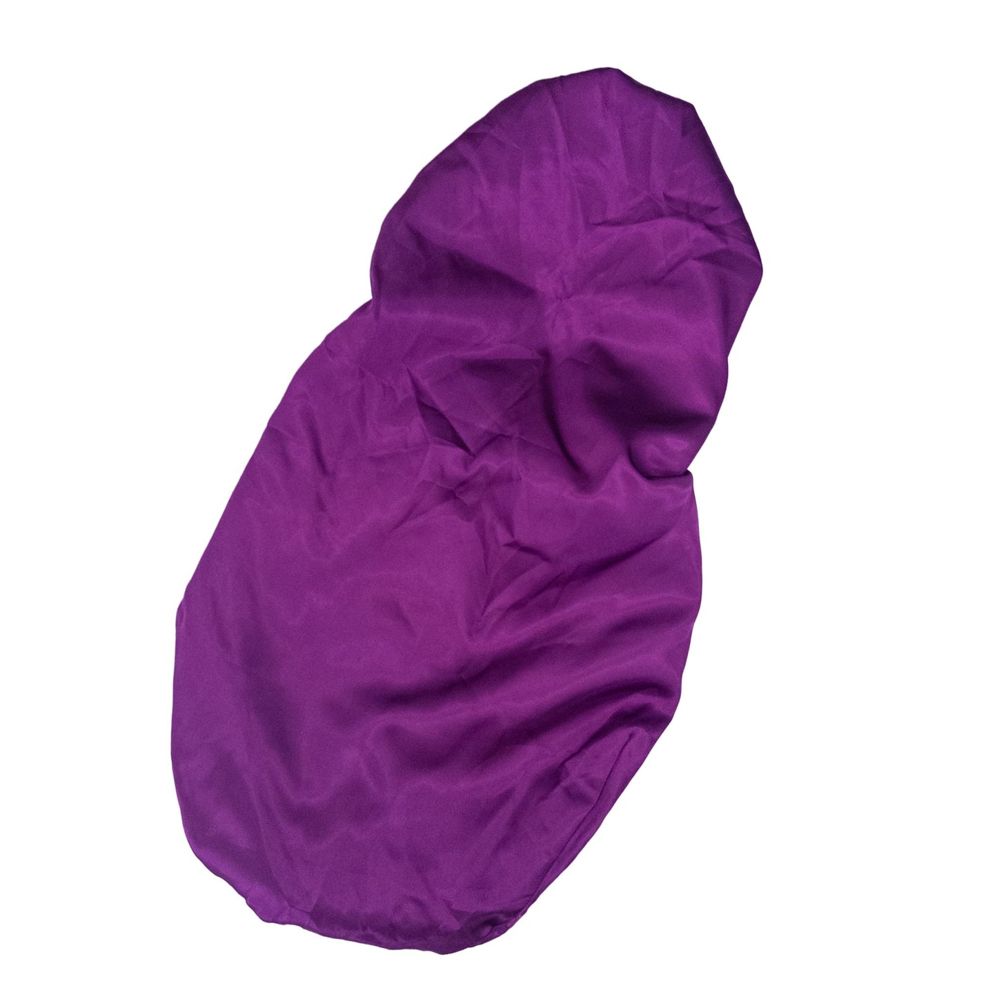 Stay on reversible long satin bonnet - Purple