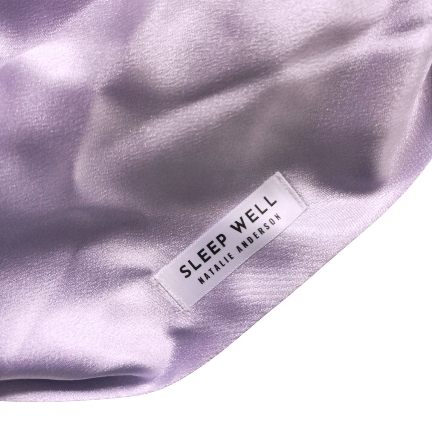 Sleep Well Satin Tie Hair Wrap - Lilac