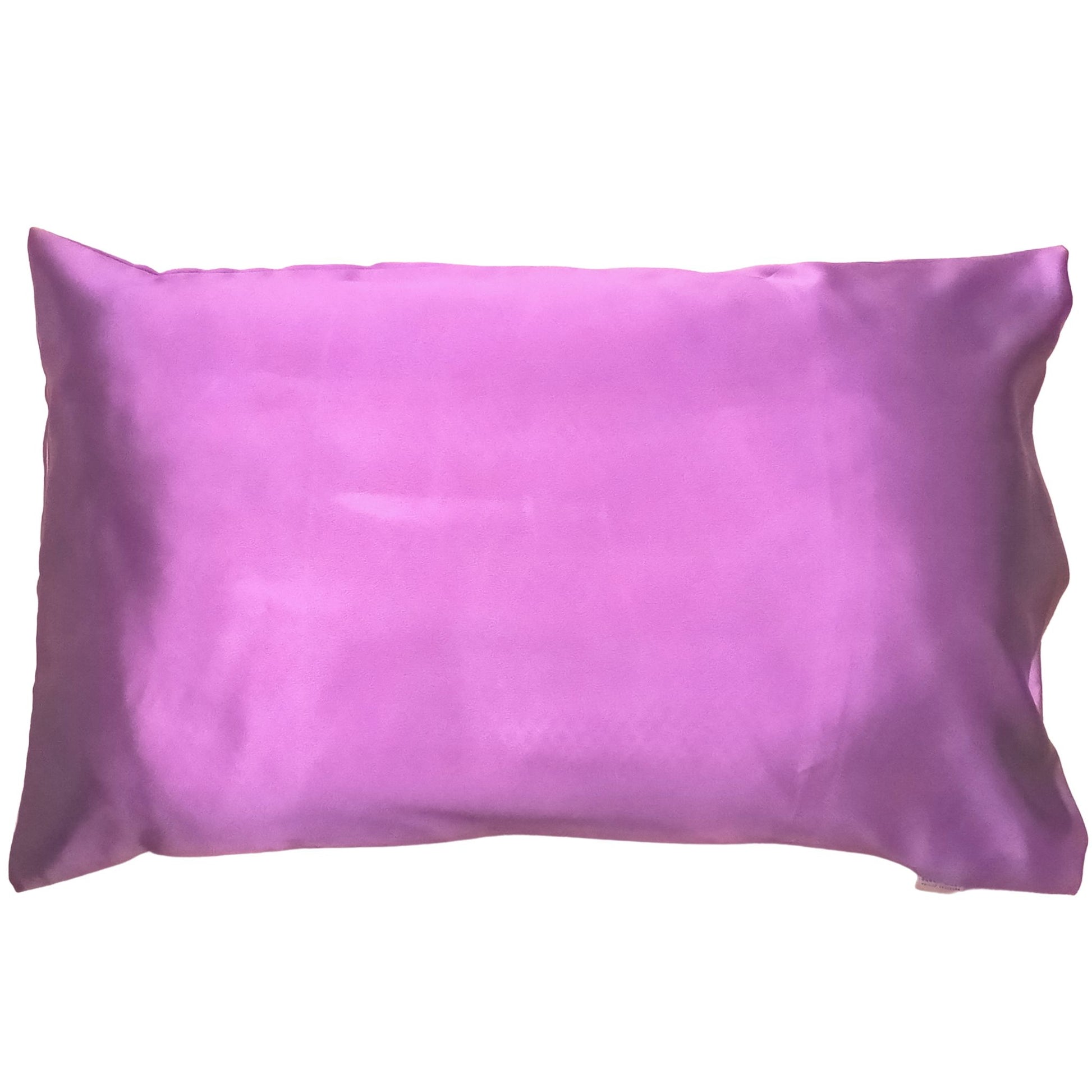Deep Mauve purple satin poly silk pillowcase