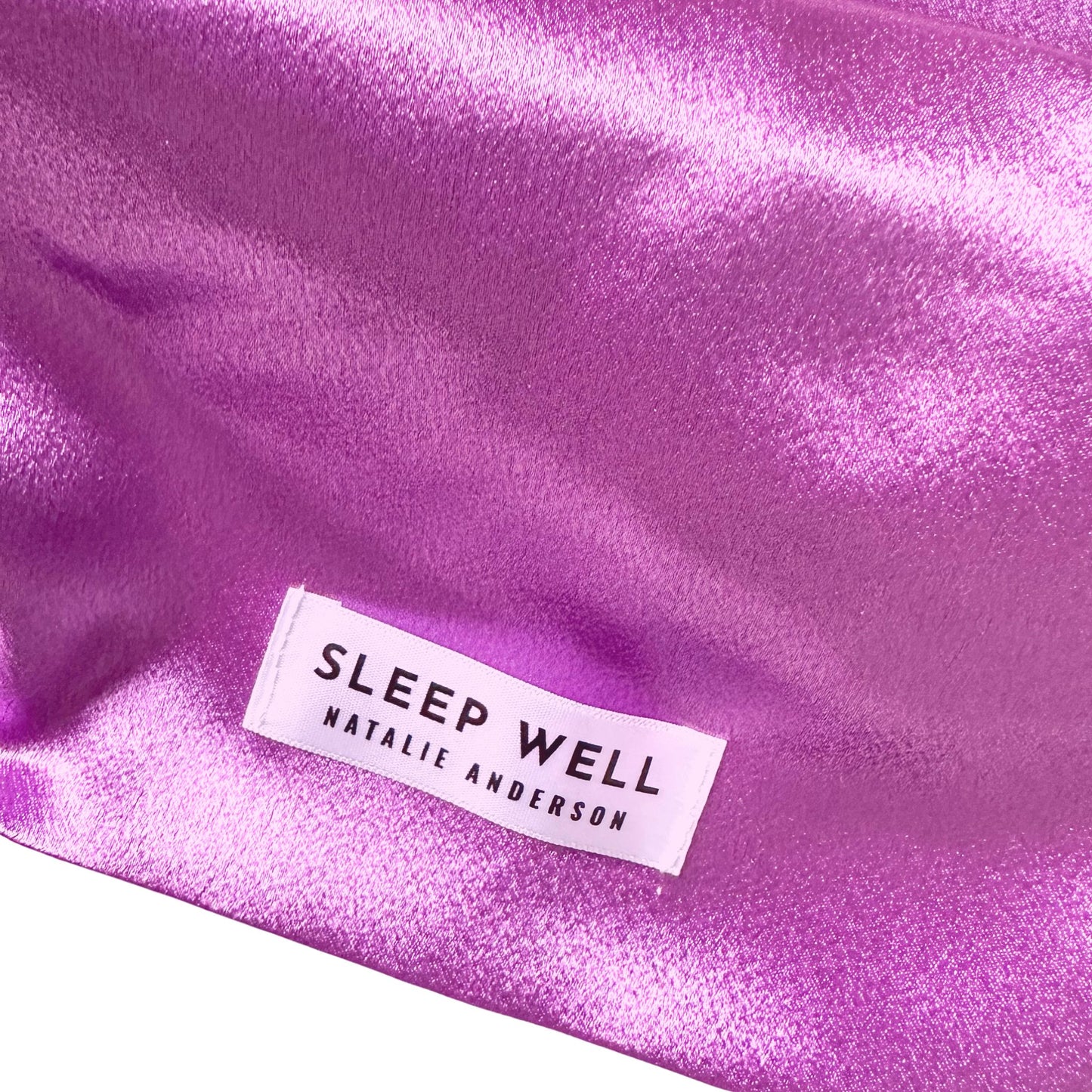 Sleep Well Satin Elastic Hair Wrap - Deep Mauve